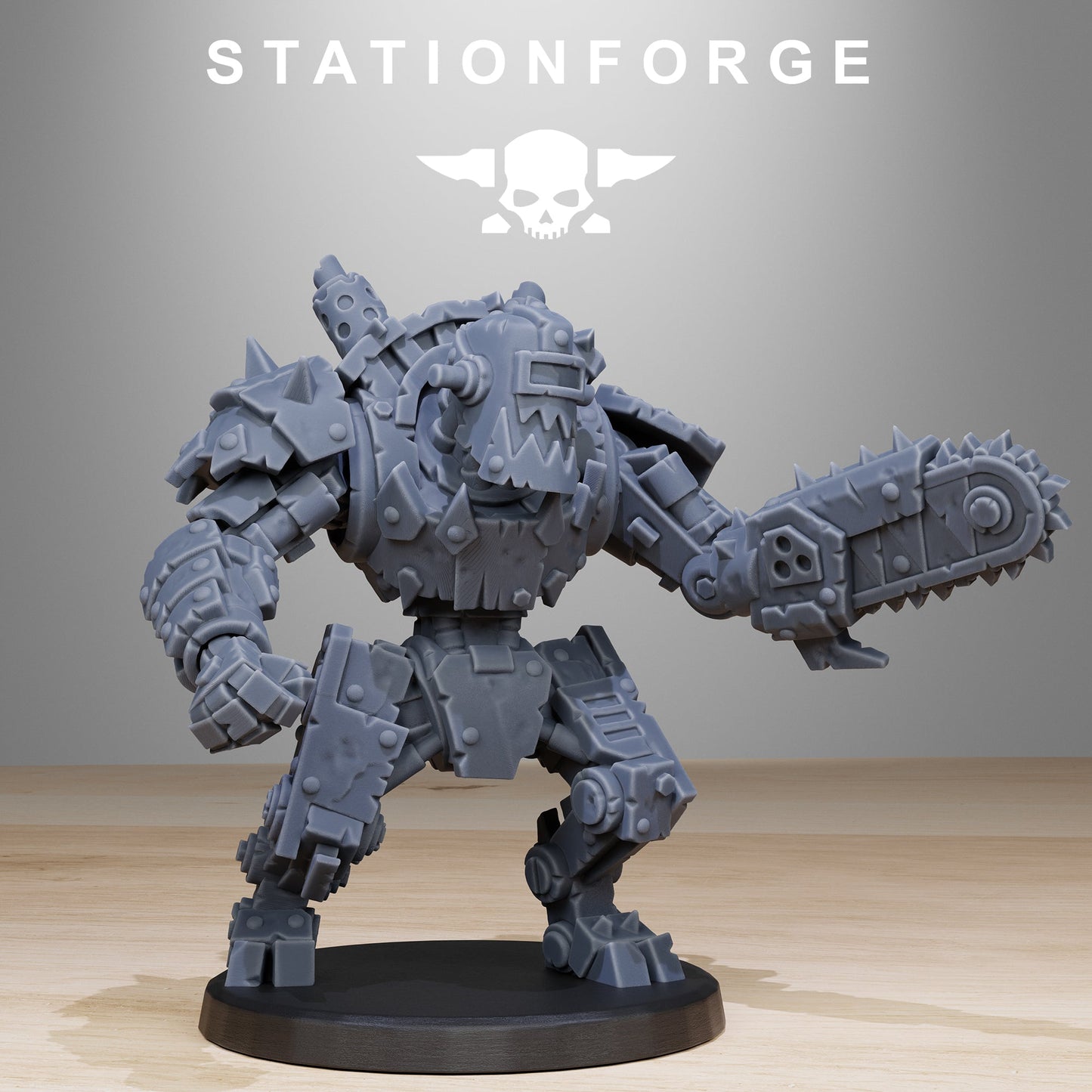 Orkaz Bot Infantry Resin Miniature Figure alternate view 12