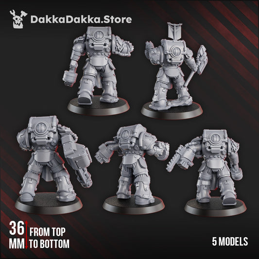 Ignisaurus Clan Destroyers x5 Resin Miniatures Set alternate view 2