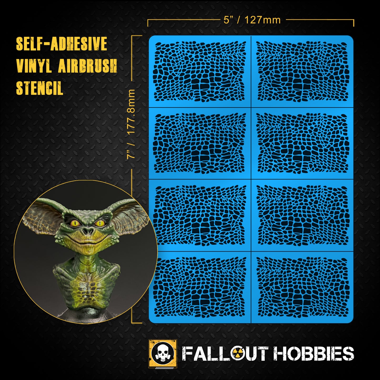 Airbrush-Schablone für Infanterie-Reptilienhaut