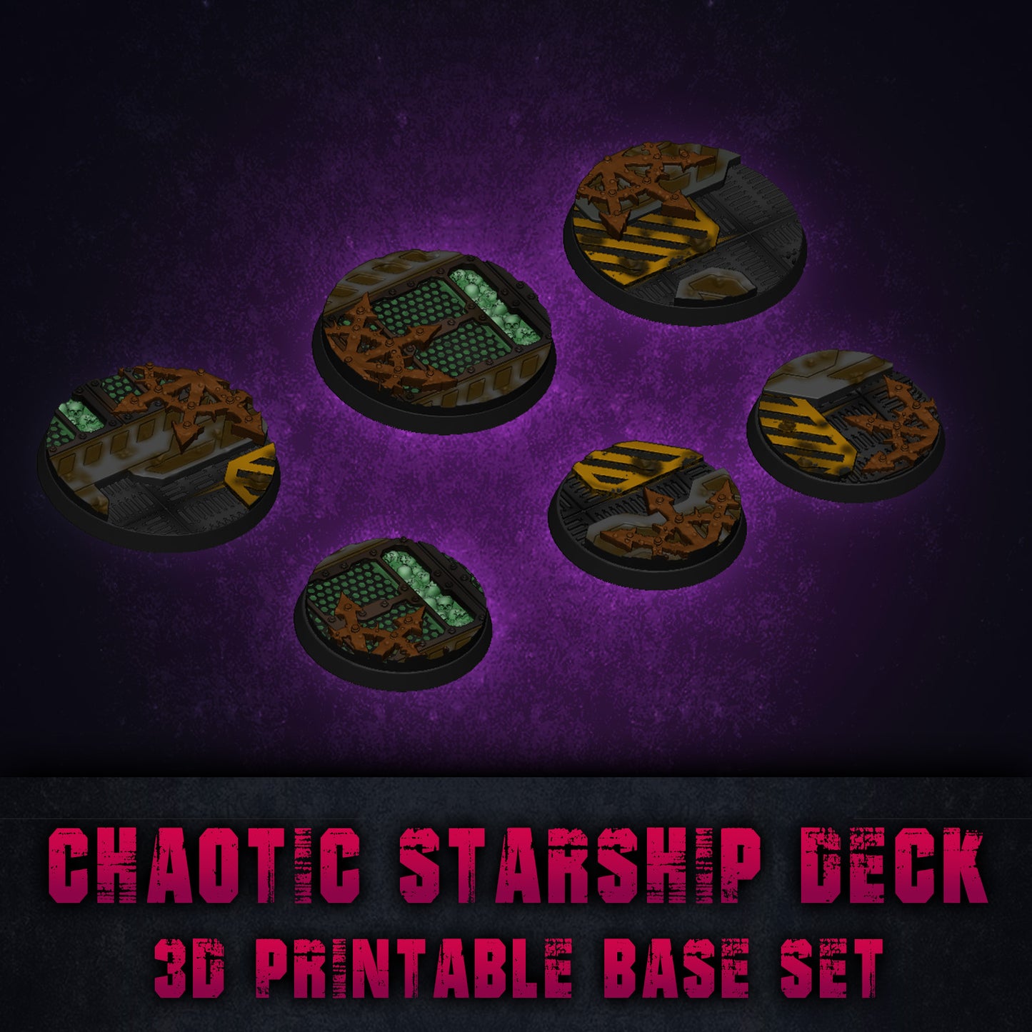 Chaotic Starship Deck Skirmish Base Collection STL Set