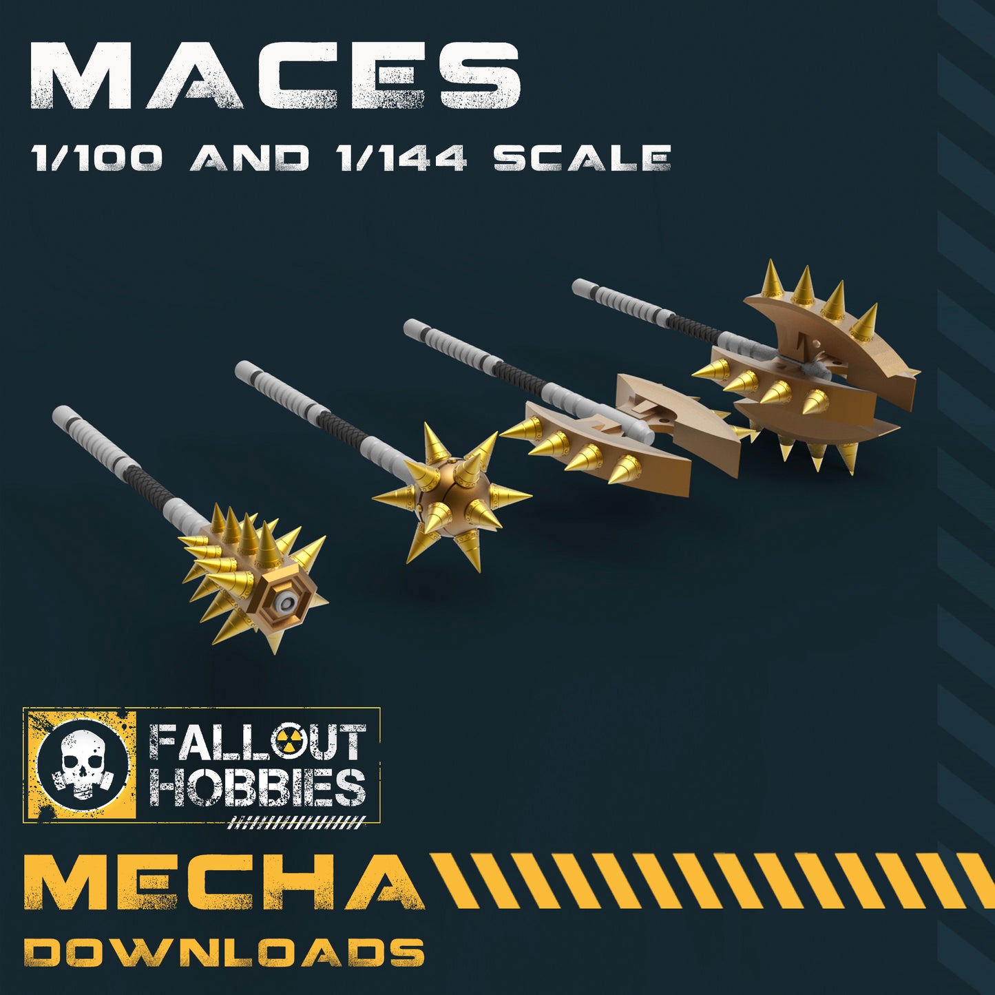 Mecha Mace Set Téléchargement de fichiers STL 3D