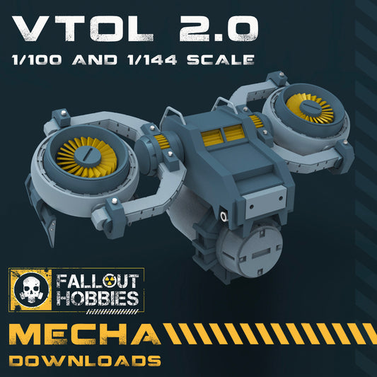 Mecha VTOL 3D STL File Download