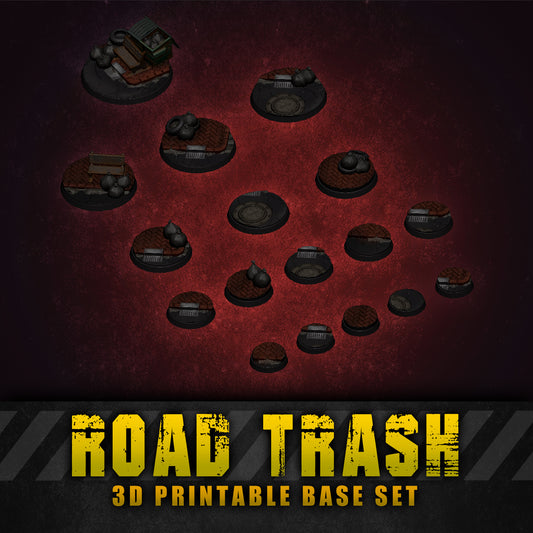 Road Trash Skirmish Base Collection STL Set