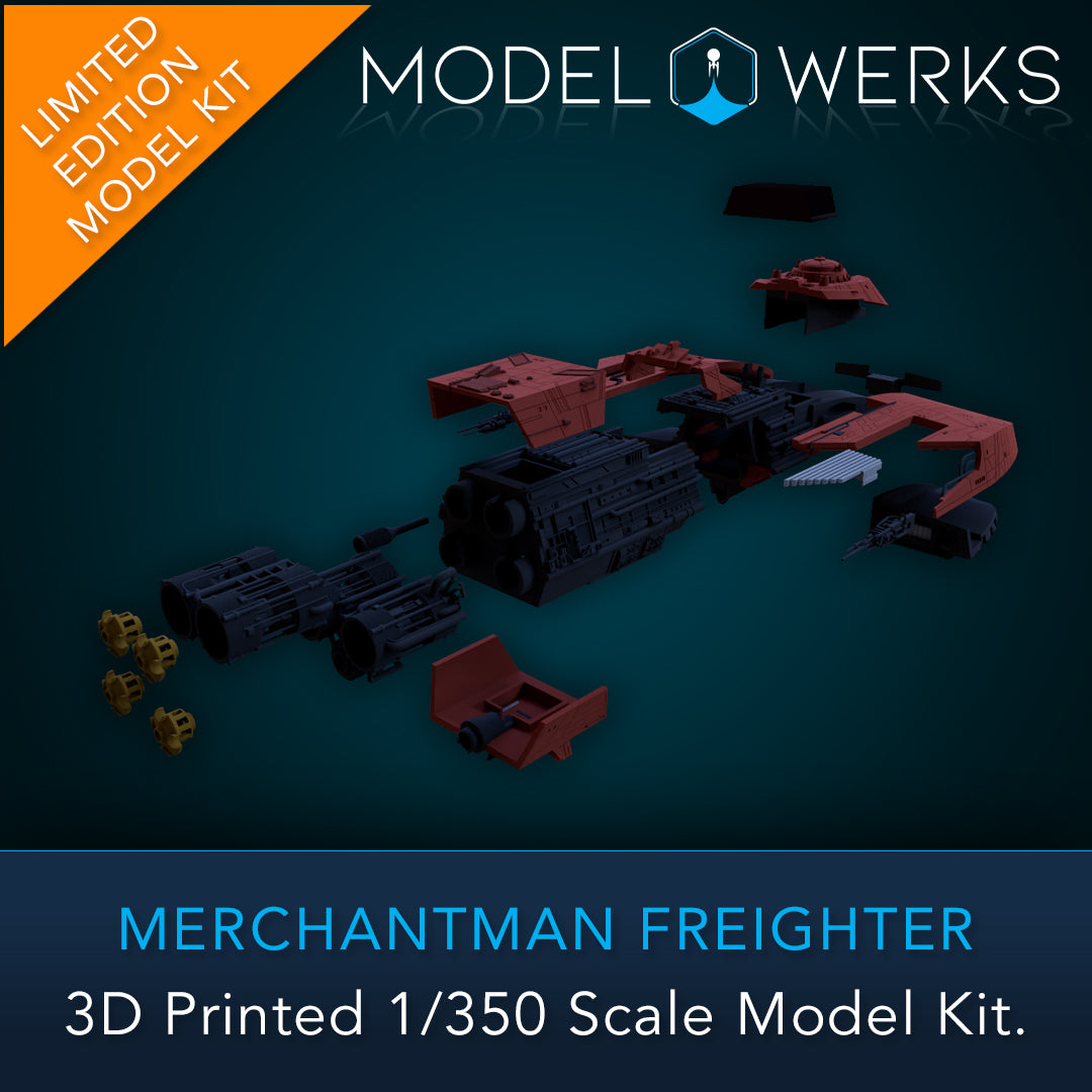 Merchantman Freighter Physical 3D Printed Kit