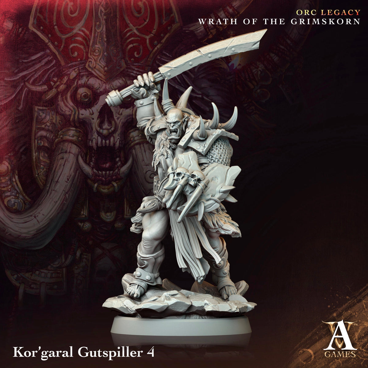 Kor'Garal Gutspiller Resin Miniature Figure alternate view 4