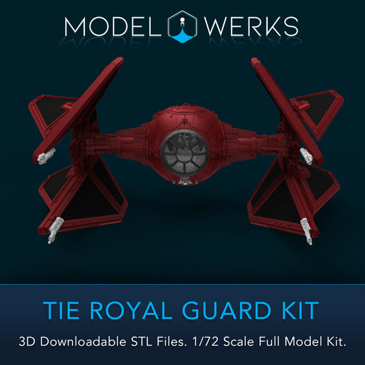 1/72 Scale Tie Royal Guard Full Kit STL File Download