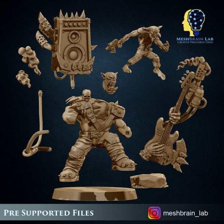 Ork Warboss Jarriz "The Beast" Resin Boss Miniature alternate view 5