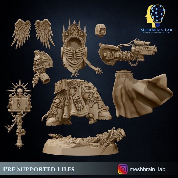 Imperial Marine Custos Dogmatis Resin Miniature Figure alternate view 3
