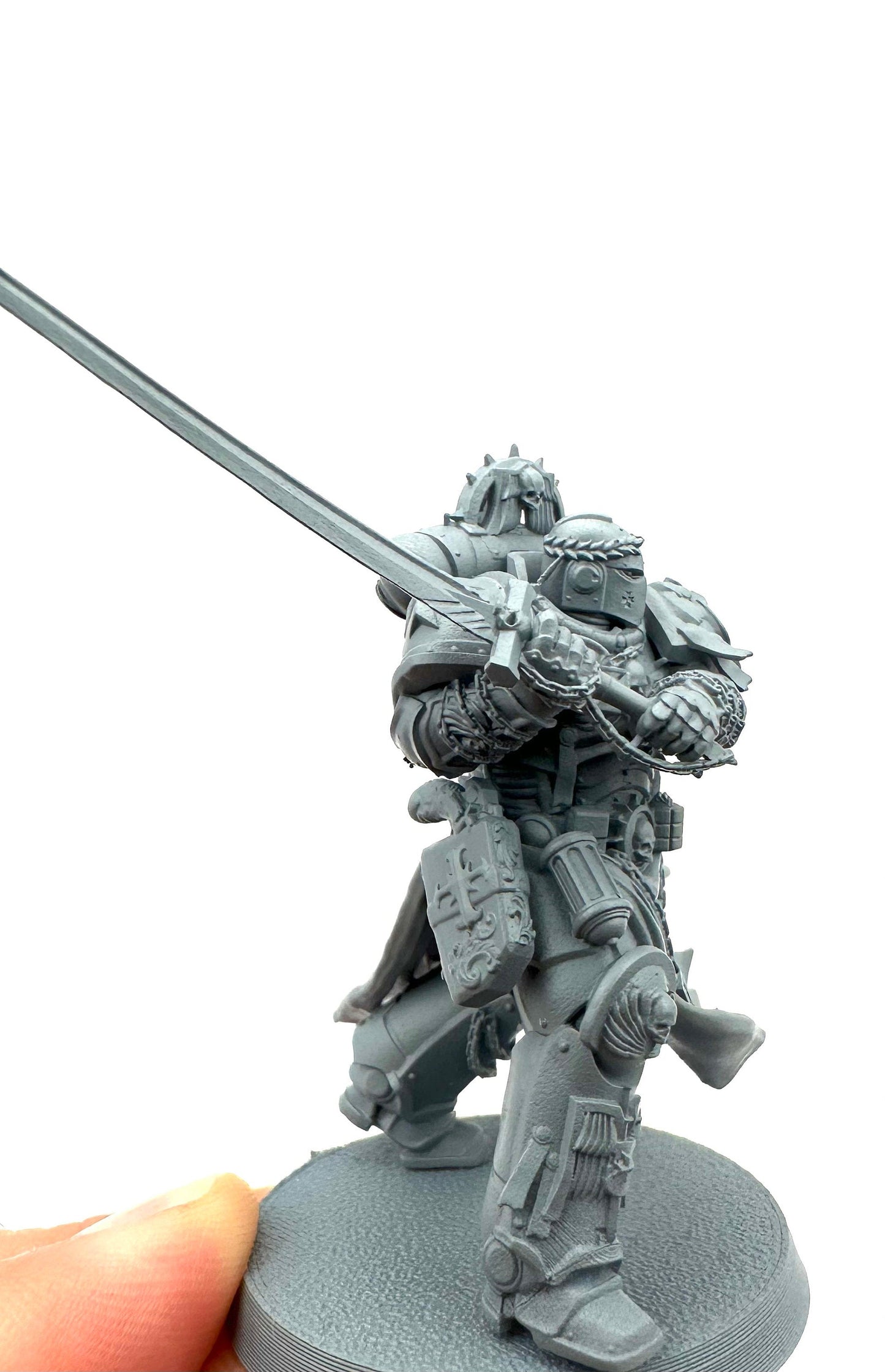 Knight Crusader Marine Miniature Resin Miniature Figure alternate view 3