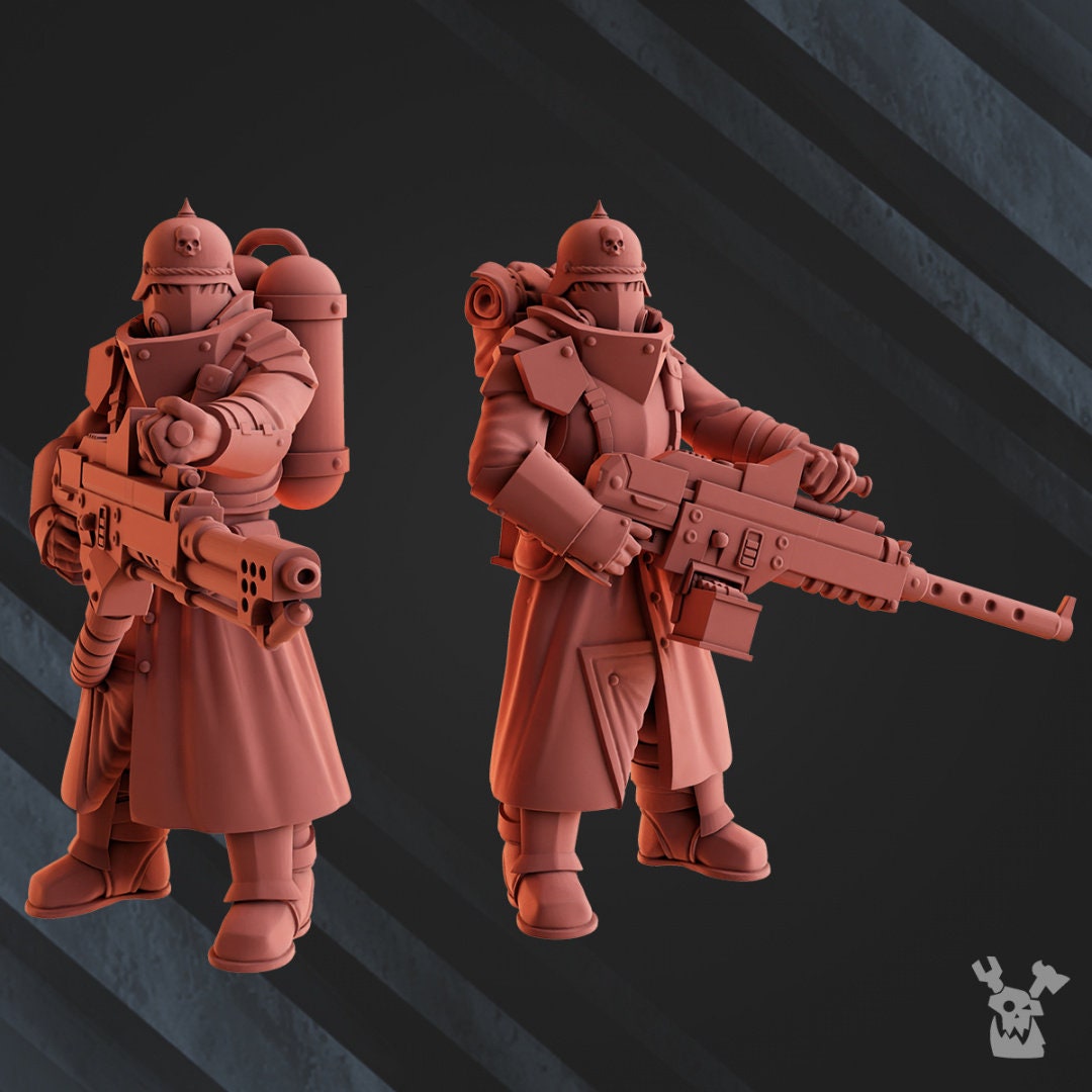 Death Division Heavy Weapons Team Resin Upgrade Parts - DakkaDakka product image