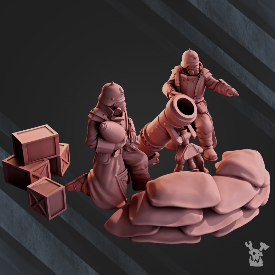 2nd Death Division Heavy Weapons Mortar Team Resin Upgrade Parts product image