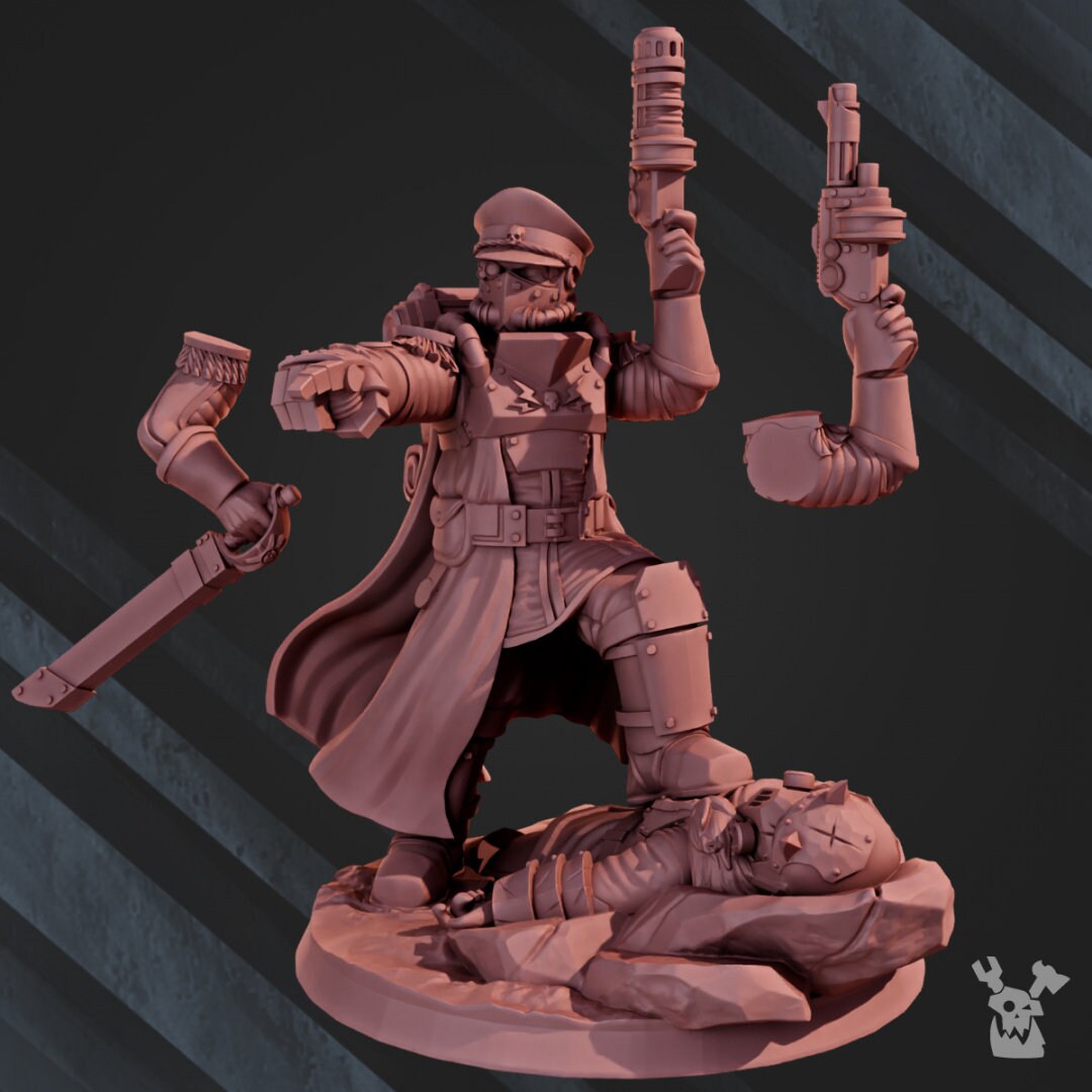 Dawnguard Commissar Resin Miniature Figure - DakkaDakka alternate view 3