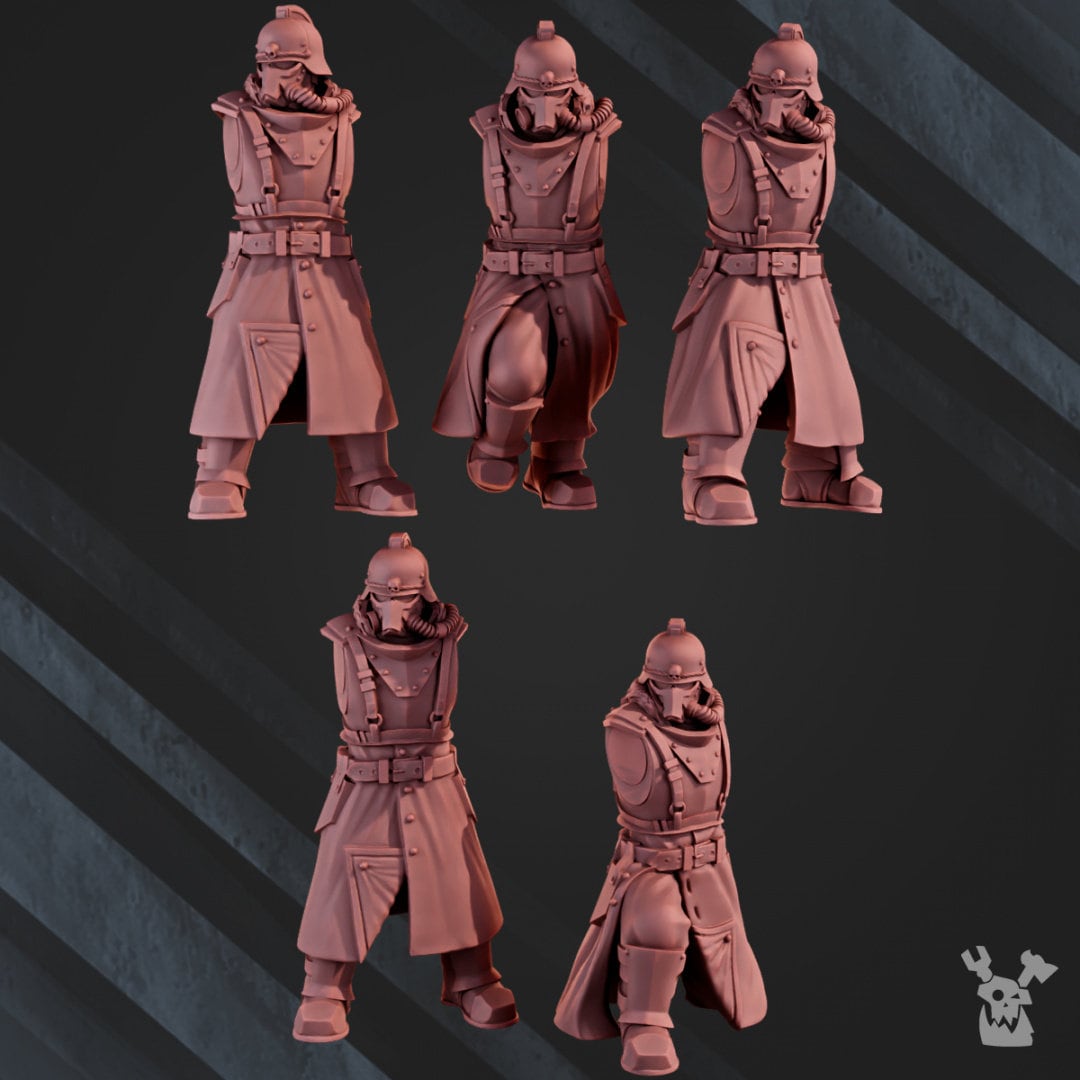 2nd Death Division Infantry Kit x7 Resin Miniatures Set - DakkaDakka alternate view 3