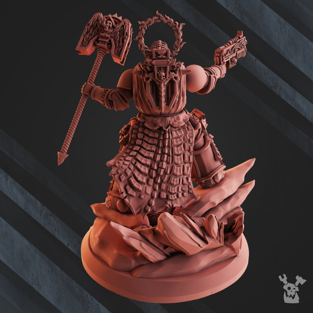 Field Pastor Resin Miniature Figure - DakkaDakka alternate view 2