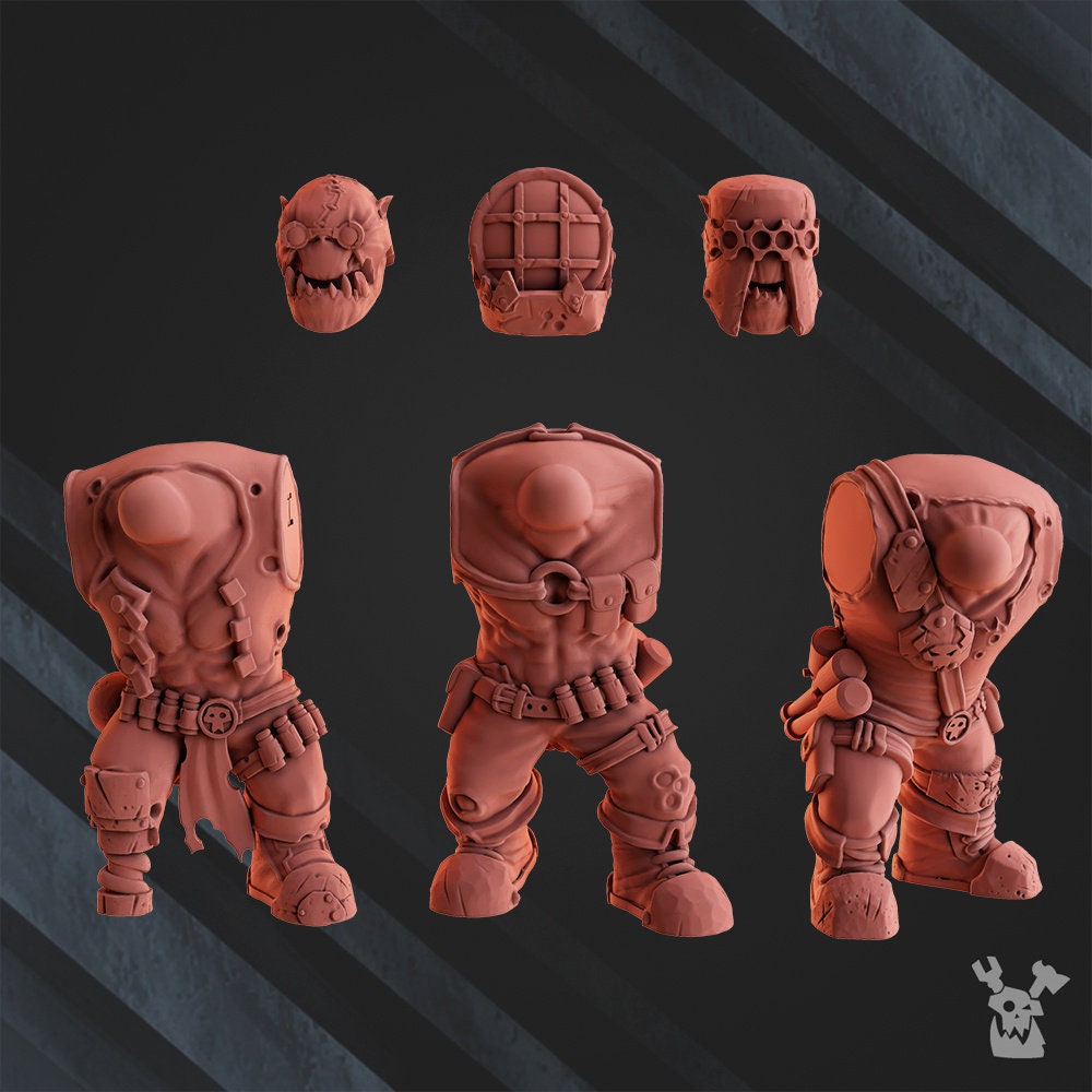 Big Ork Megashoota Boyz Resin Miniature Figure - DakkaDakka alternate view 3