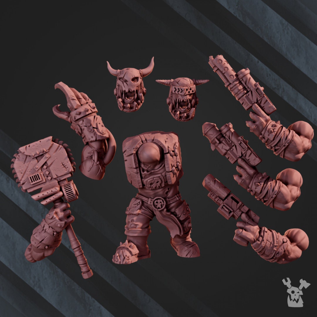 Orc Leader Resin Miniature Figure - DakkaDakka product image