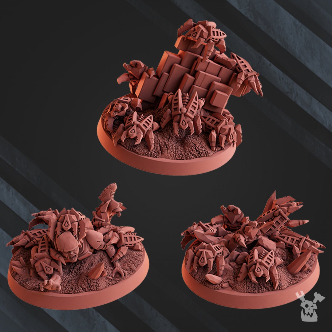 Robot Legions Bot Swarms x3 Resin Upgrade Parts - DakkaDakka alternate view 3
