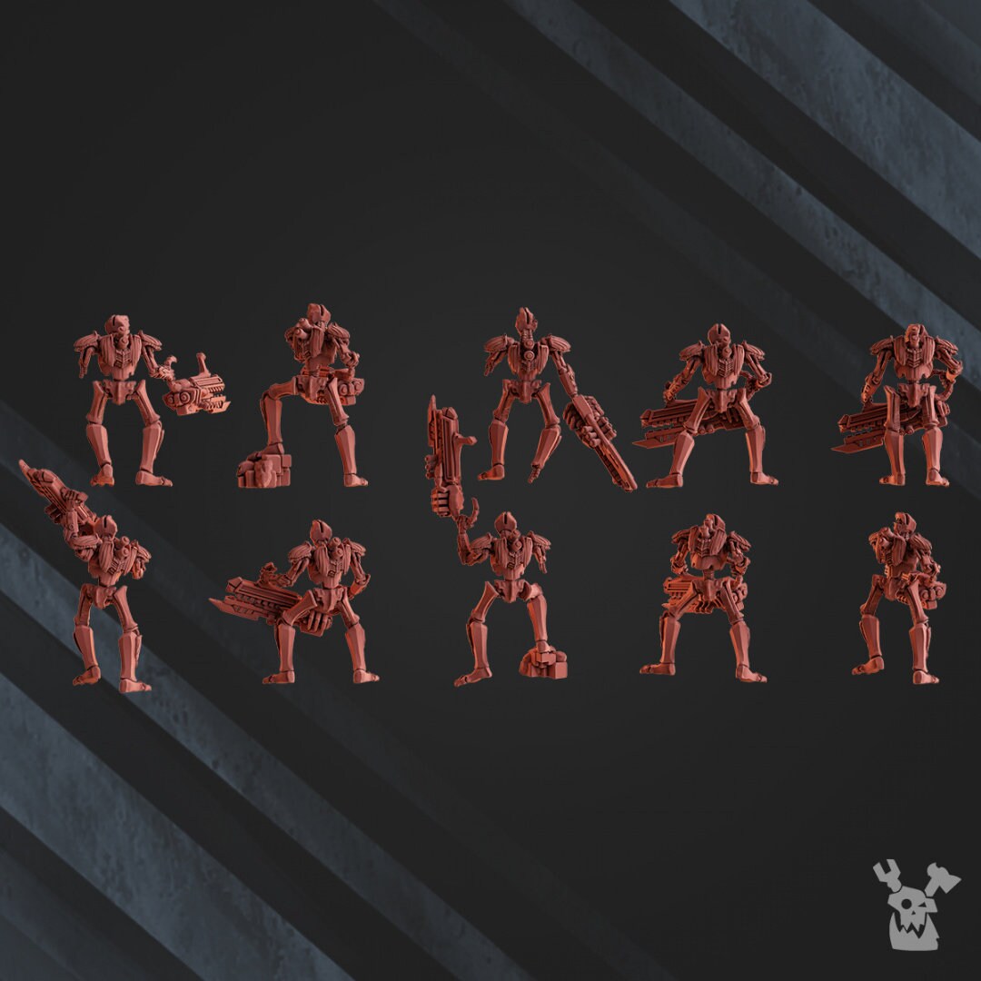 Robot Legions Infantry x10 Resin Upgrade Parts alternate view 3