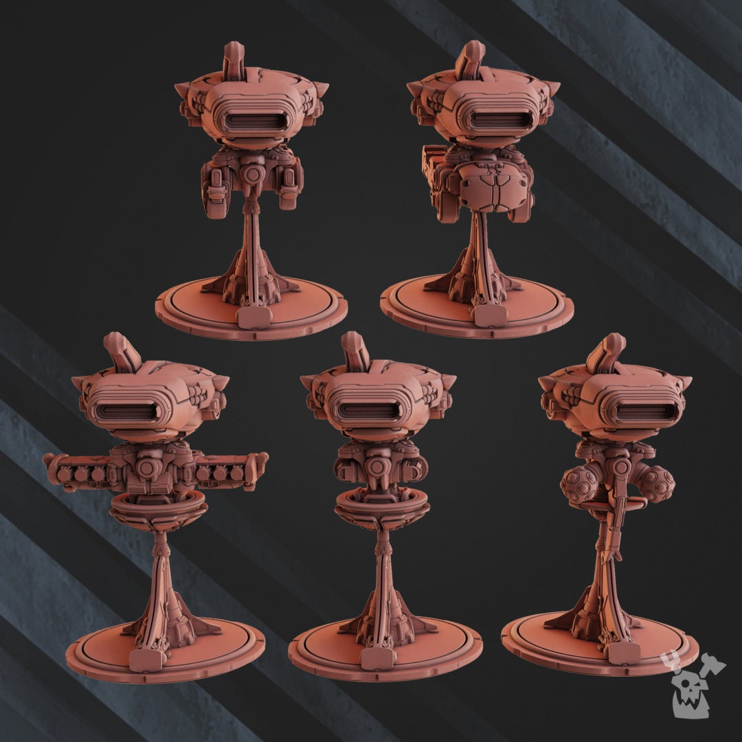 Black Sun Covenant Drones Resin Miniature Figure - DakkaDakka Miniatures alternate view 2