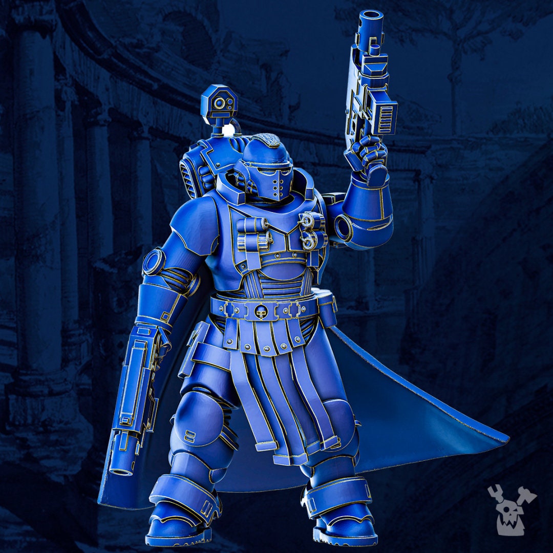 Tacet Vestiga Lieutenant Resin Miniature Figure - DakkaDakka Miniatures alternate view 2