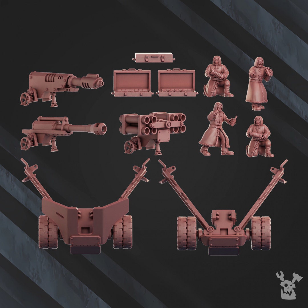 Artillery Squad Resin Vehicle Miniatures - DakkaDakka alternate view 3