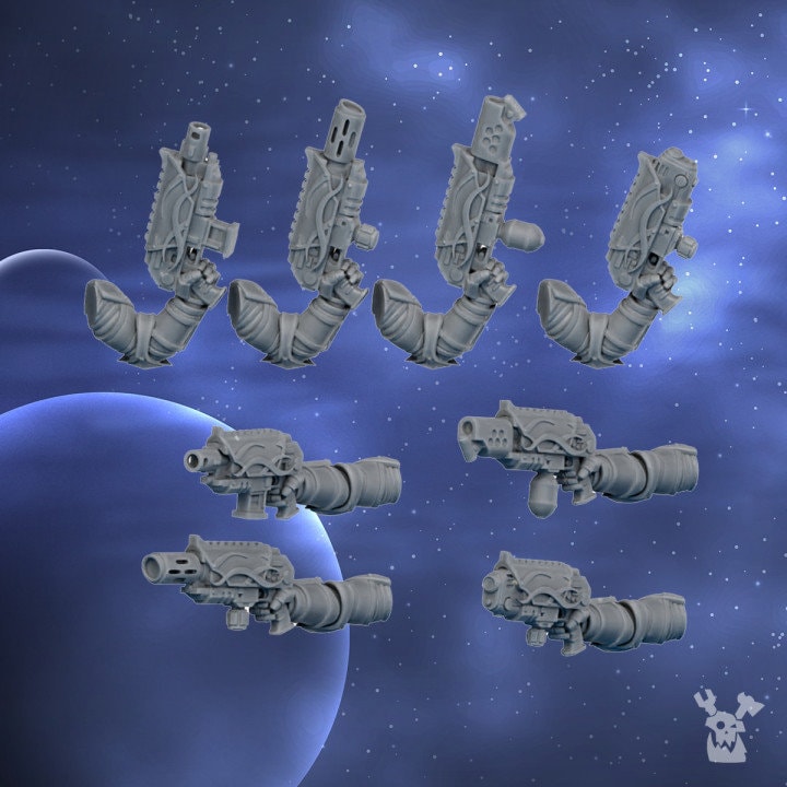 Lunar Angels Squad x5 Resin Miniatures Set alternate view 5