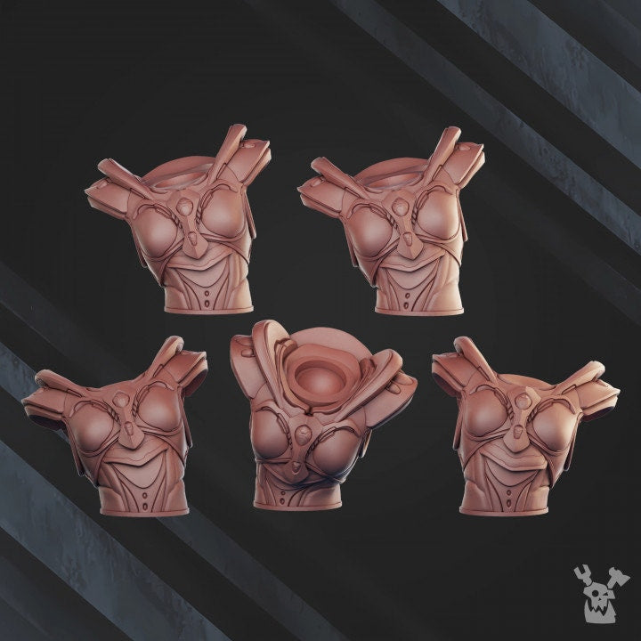 Comet Screamers Squad x5 Resin Miniatures Set - DakkaDakka alternate view 5