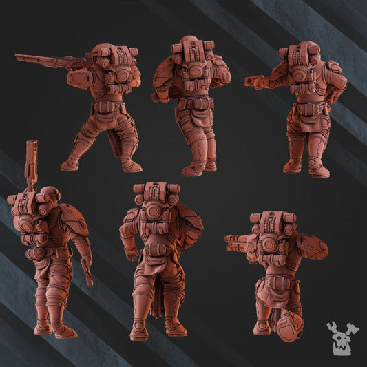 Operations Team x6 Resin Miniatures Set - DakkaDakka alternate view 2