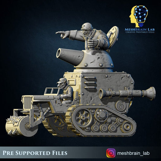 Ork Super Tank Resin Upgrade Parts alternate view 2