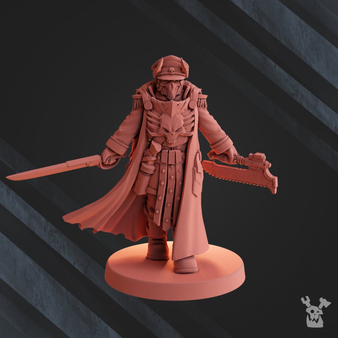 Vultures Horde Commissar Resin Miniature Figure - DakkaDakka Miniatures alternate view 3