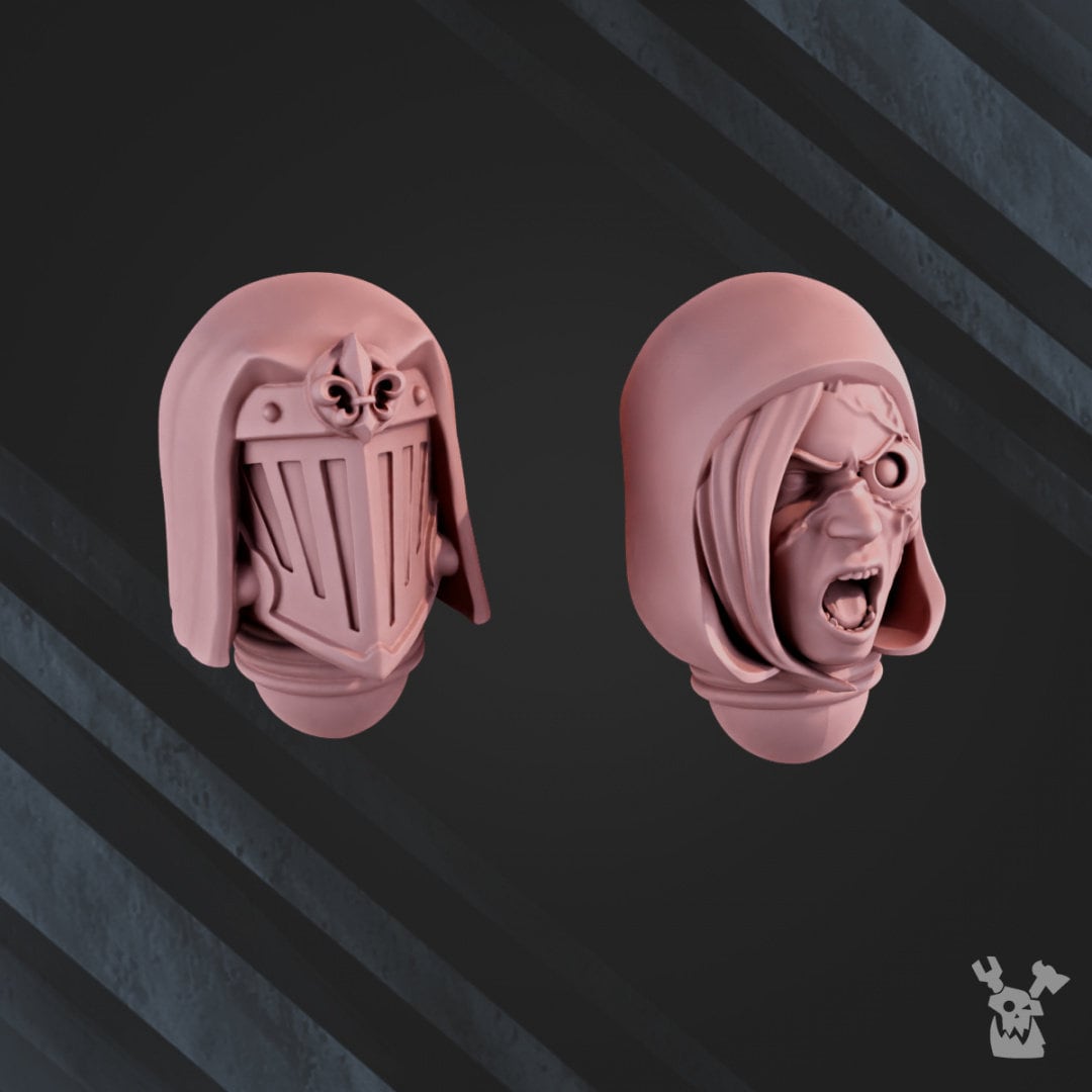 War Sisters Team with Heavy Weapons x3 Resin Upgrade Parts - DakkaDakka Miniatures alternate view 2