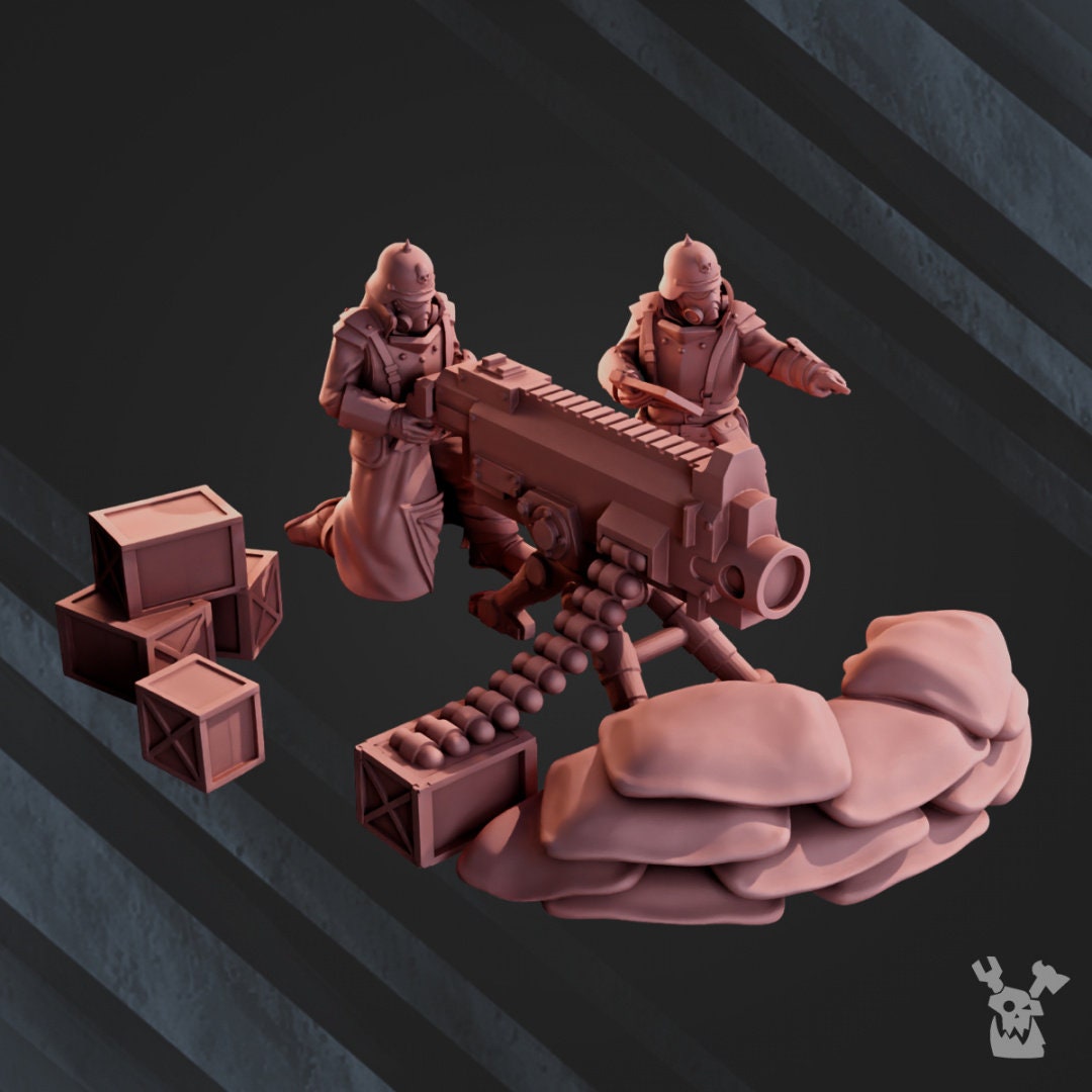 2nd Death Division Heavy Weapons Team Resin Upgrade Parts - DakkaDakka alternate view 5