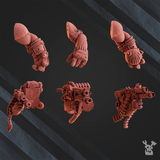 Big Ork Megashoota Boyz Resin Miniature Figure - DakkaDakka Miniatures alternate view 2