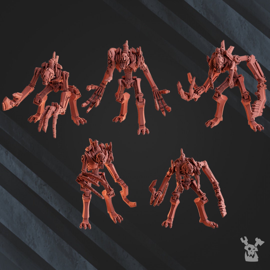 Robot Legions Flesh Eaters x5 Resin Upgrade Parts - DakkaDakka Miniatures product image