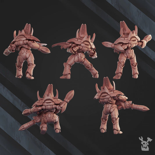 Web Jumper Squad x5 Resin Miniatures Set - DakkaDakka Miniatures alternate view 2