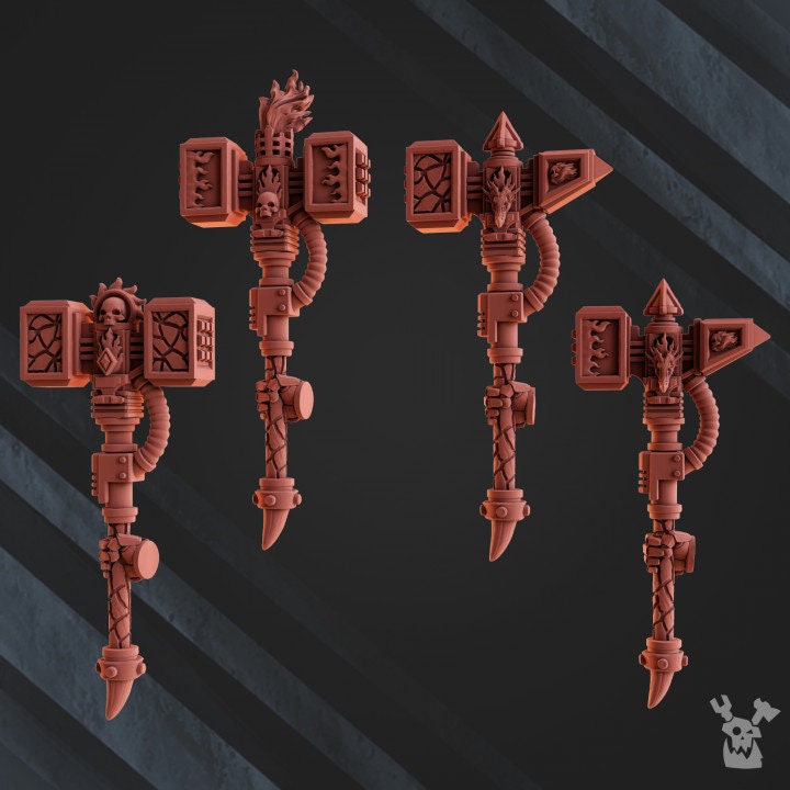 Volcano Armor Squad x5 Resin Upgrade Parts alternate view 5