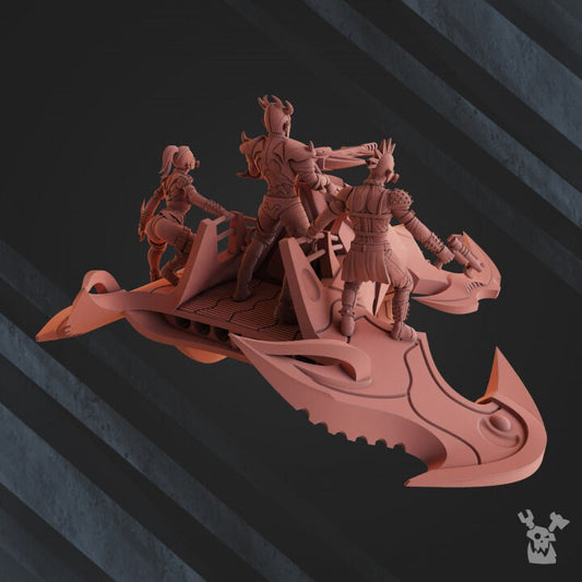 Heavy Turbo Bike Resin Upgrade Parts - DakkaDakka Miniatures alternate view 2
