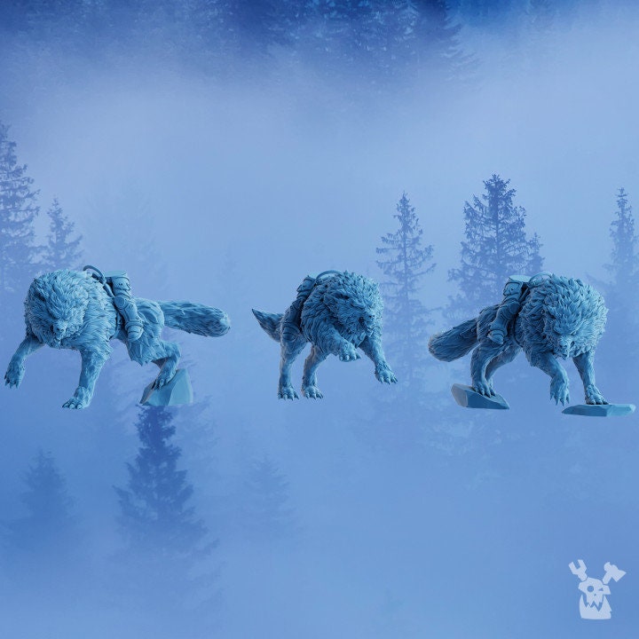 Stormbringer Wolfrider Squad x3 Resin Miniatures Set - DakkaDakka alternate view 4
