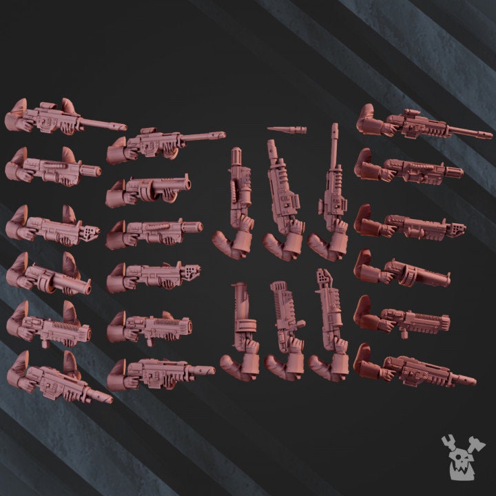 2nd Death Division Infantry Assembly Kit v2 Resin Miniature Figure - DakkaDakka alternate view 4