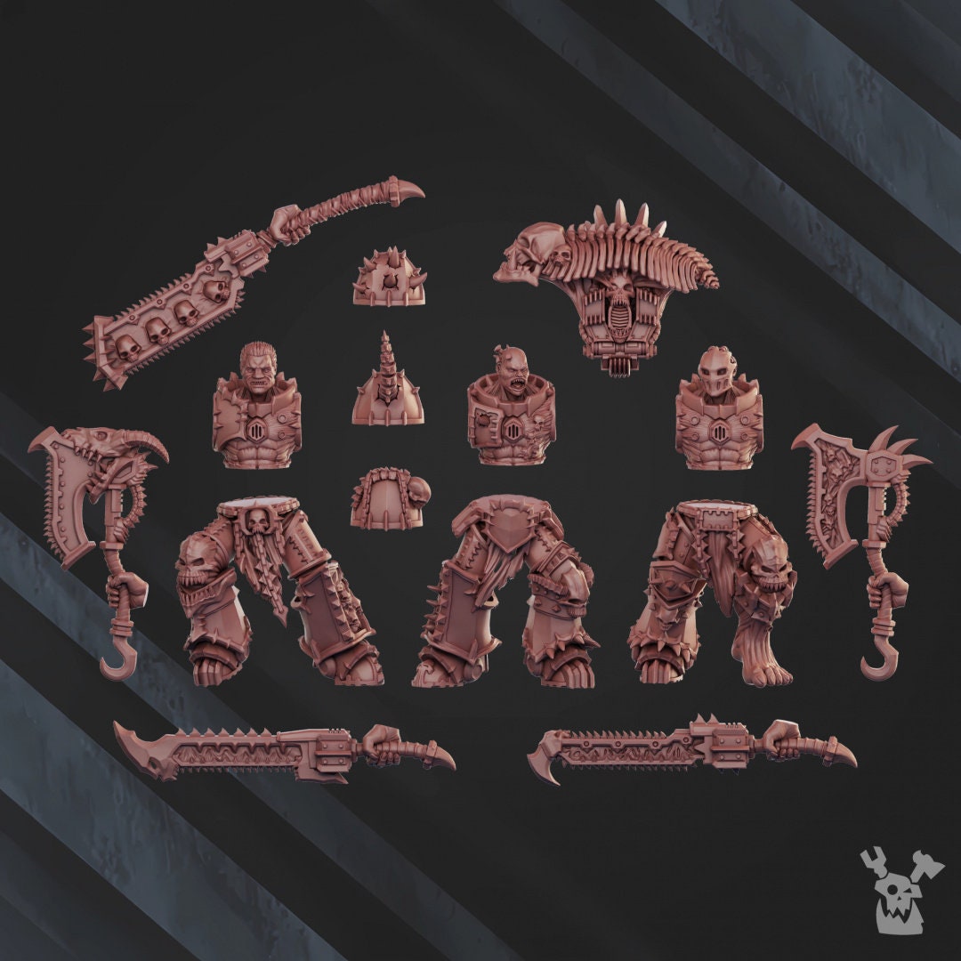 Possessed Butchers x5 Resin Miniatures Set alternate view 5