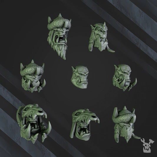 Squad of 5 Ork Bigg'uns Resin Miniatures Set - DakkaDakka Miniatures alternate view 2