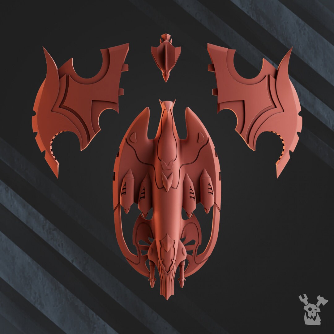 Darkvoid Bomber Resin Miniature Figure - DakkaDakka Miniatures alternate view 4