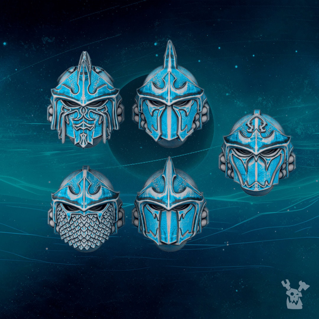 Scylla Legion Bits - Helmet Set x5 Resin Upgrade Parts product image
