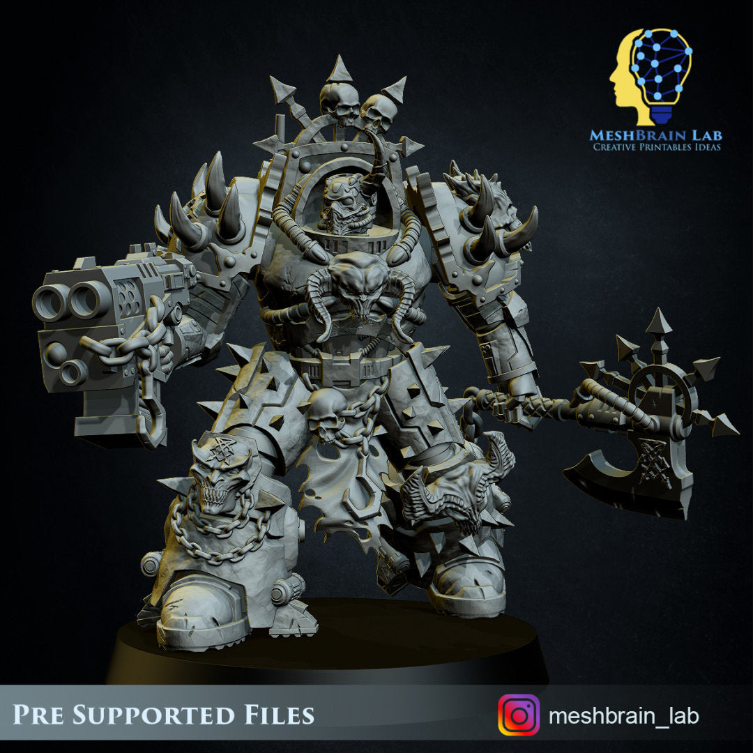 Doom Marines in Heavy Armor x3 Resin Upgrade Parts alternate view 4