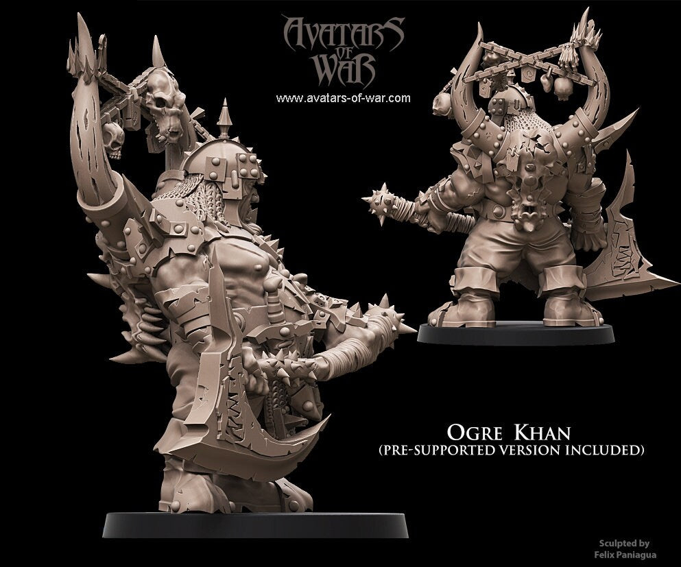 Ogre Khan Resin Boss Miniature alternate view 2