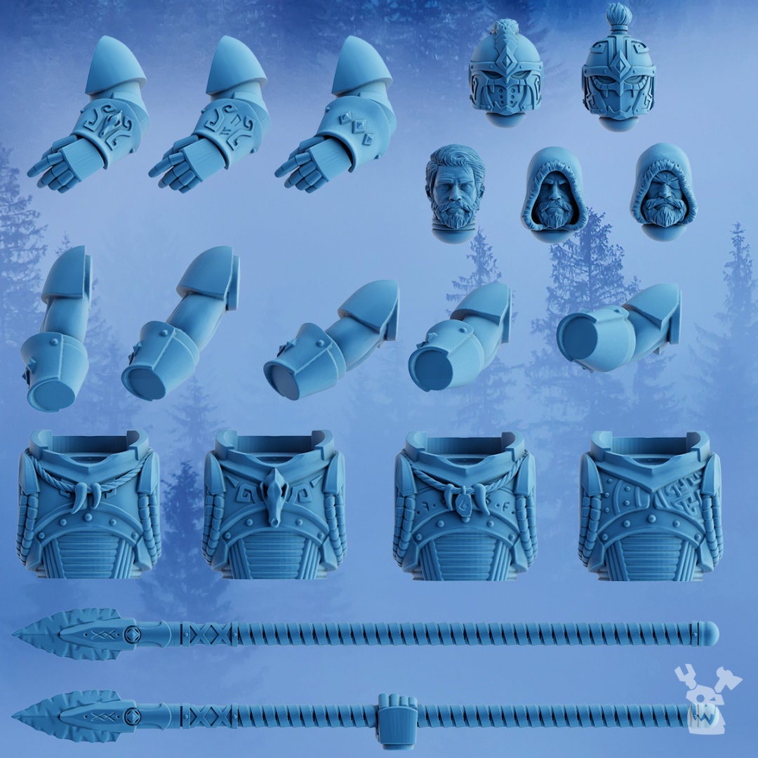 Stormbringer Wolfrider Squad x3 Resin Miniatures Set - DakkaDakka Miniatures alternate view 4