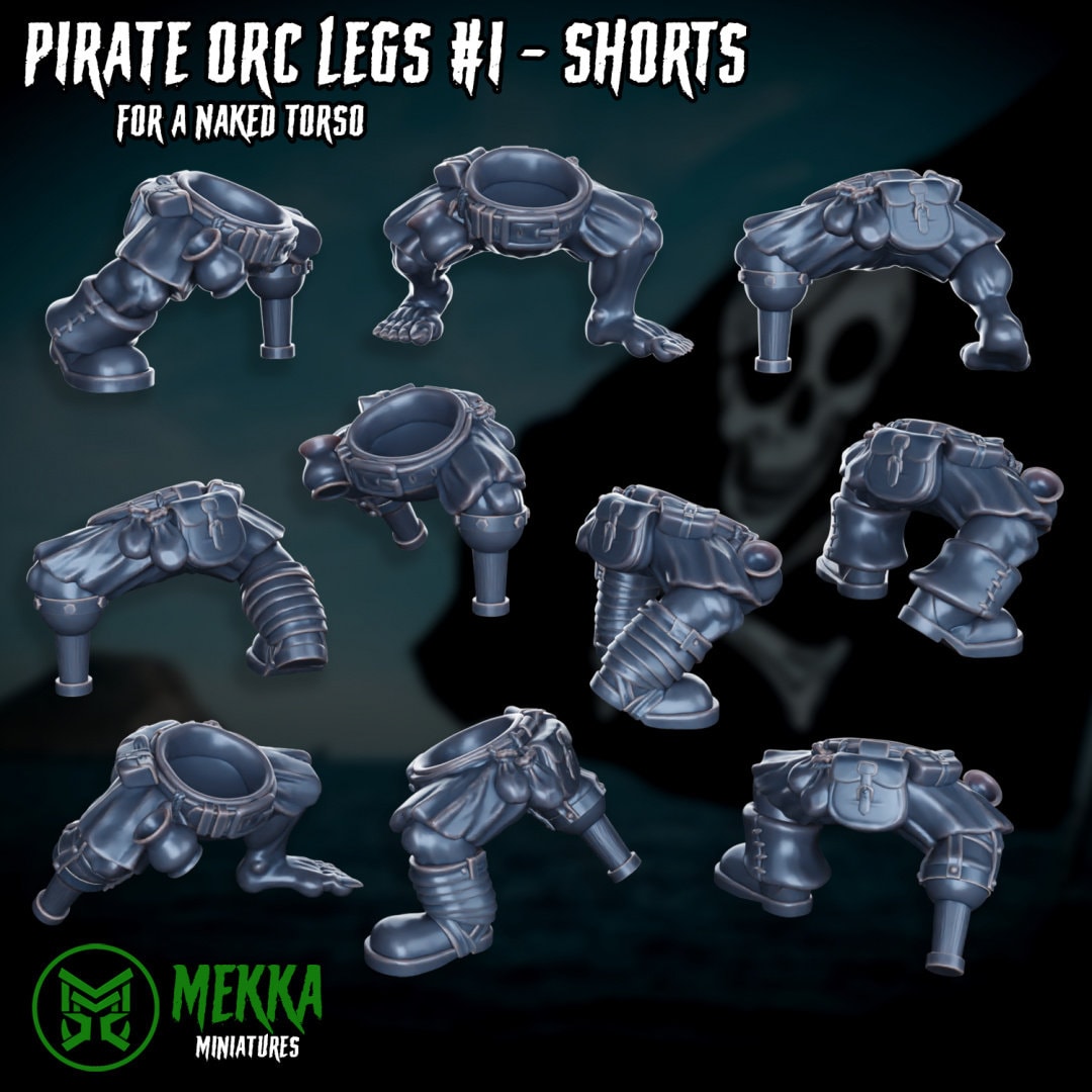 Ork Pirate Legs x10 Resin Upgrade Parts product image