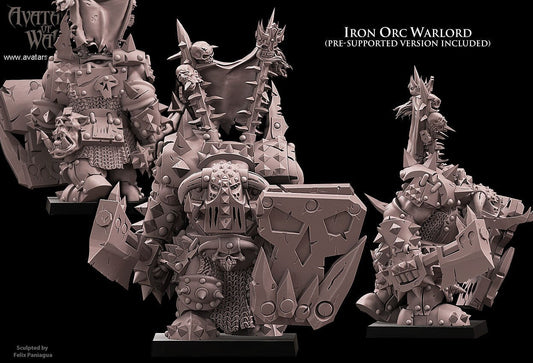 Iron Orc Warlord Resin Boss Miniature alternate view 2