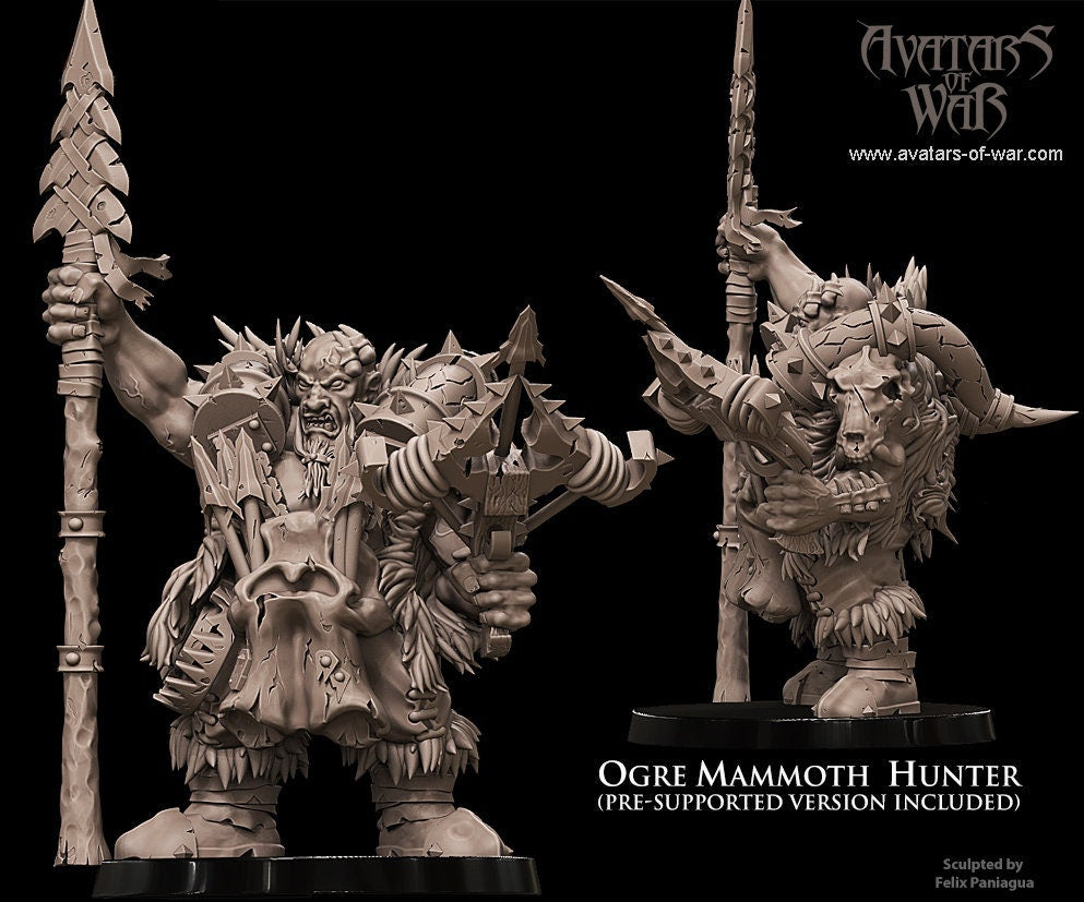 Ogre Hunter Resin Boss Miniature alternate view 2
