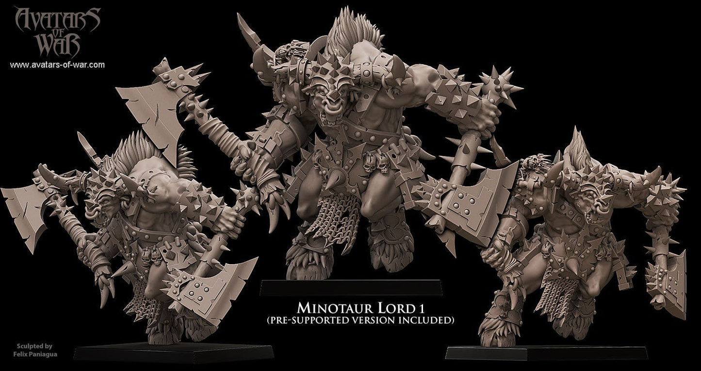 Minotaur Lord Resin Boss Miniature alternate view 2